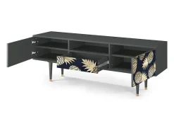 Móvel De Tv| Mueble de TV - 170х59х41 cm - T6 - Sunny Pineaple, Antracite Cinza antracite