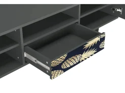 Móvel De Tv| Mueble de TV - 170х59х41 cm - T6 - Sunny Pineaple, Antracite Cinza antracite