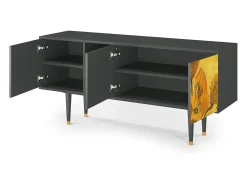 Mueble de TV - 150х69х41 cm - T5 - Sunflowers, Antracite^ Móvel De Tv
