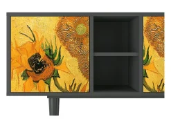 Mueble de TV - 150х69х41 cm - T5 - Sunflowers, Antracite^ Móvel De Tv