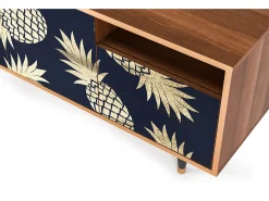 Outlet Mueble de TV - 125х56х41 cm - T7 - Sunny Pineaple, Nogueira Castanho