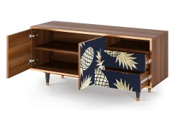 Outlet Mueble de TV - 125х56х41 cm - T7 - Sunny Pineaple, Nogueira Castanho