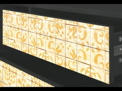 Móvel De Tv* Mueble de TV - 170х59х48 cm - T4 - Sunshiny Tile, Antracite Cinza antracite