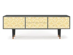 Móvel De Tv* Mueble de TV - 170х59х48 cm - T4 - Sunshiny Tile, Antracite Cinza antracite