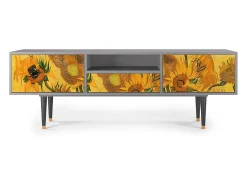 Mueble de TV - 170х59х41 cm - T6 - Sunflowers, Cinza^ Móvel De Tv