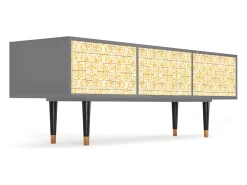 Outlet Mueble de TV - 170х59х48 cm - T4 - Sunshiny Tile, Cinza Cinzento