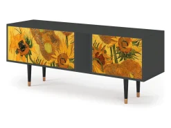 Mueble de TV - 170х69х48 cm - T1 - Sunflowers, Antracite Cinza antracite