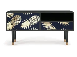 Móvel De Tv* Mueble de TV - 115х59х48 cm - T3 - Sunny Pineaple, Antracite Cinza antracite