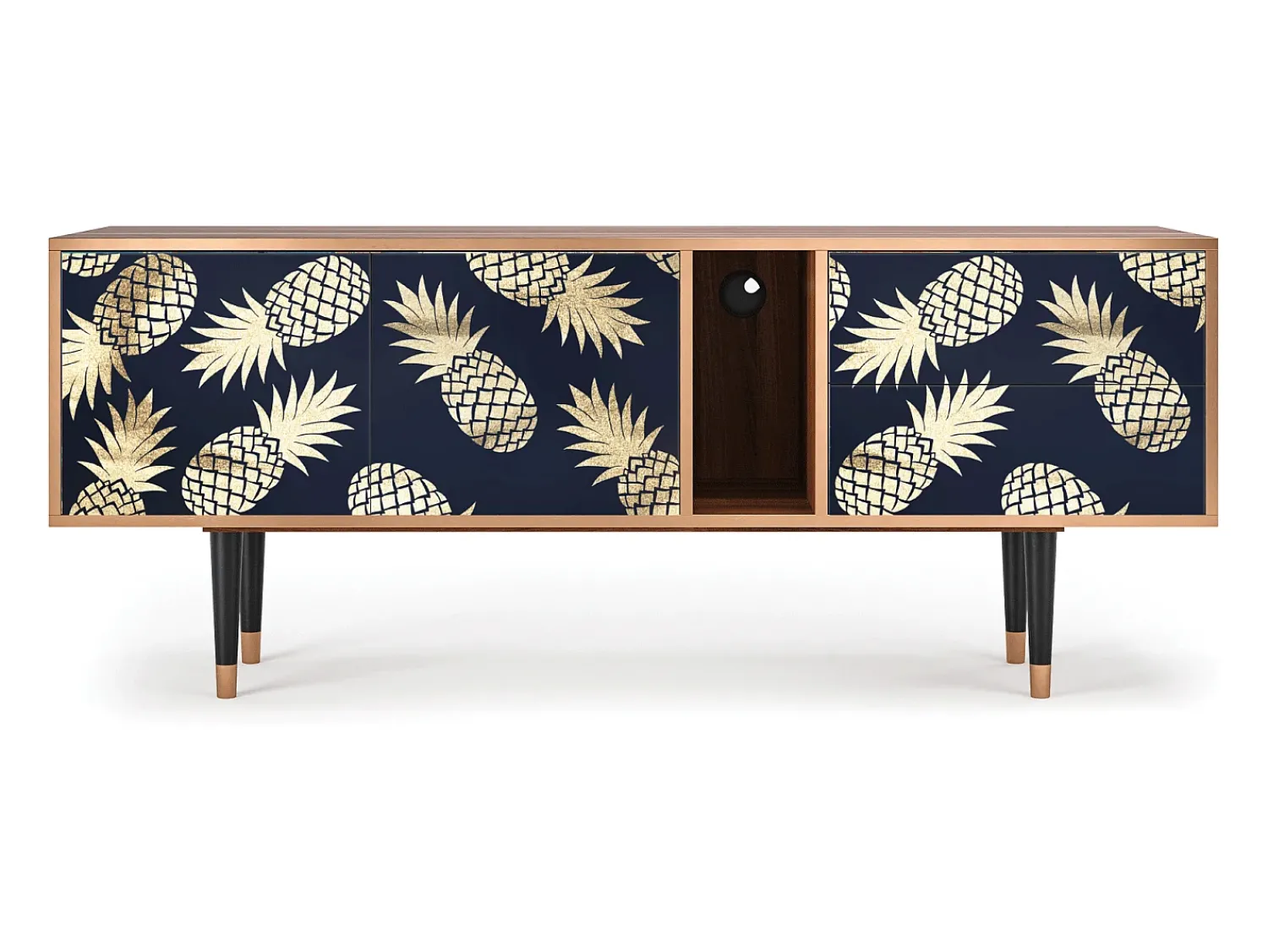 Mueble de TV - 170х69х48 cm - T1 - Sunny Pineaple, Nogueira^ Móvel De Tv