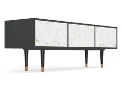 Móvel De Tv* Mueble de TV - 170х59х48 cm - T4 - Sweet Cotton, Antracite Cinza antracite