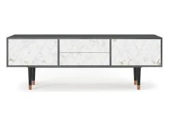 Móvel De Tv* Mueble de TV - 170х59х48 cm - T4 - Sweet Cotton, Antracite Cinza antracite