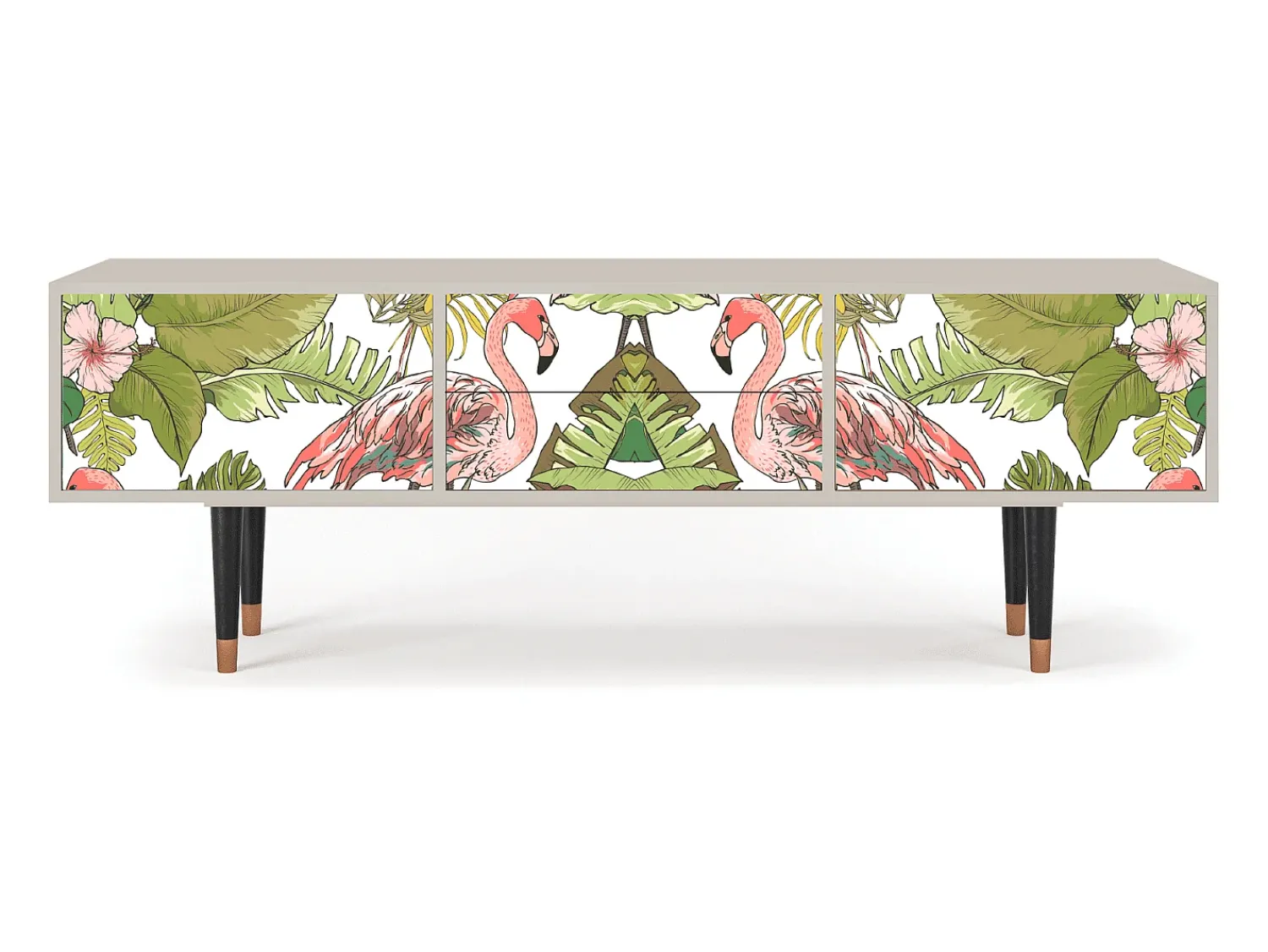 Móvel De Tv* Mueble de TV - 170х59х48 cm - T4 - Sweet Flamingo, Areia Bege
