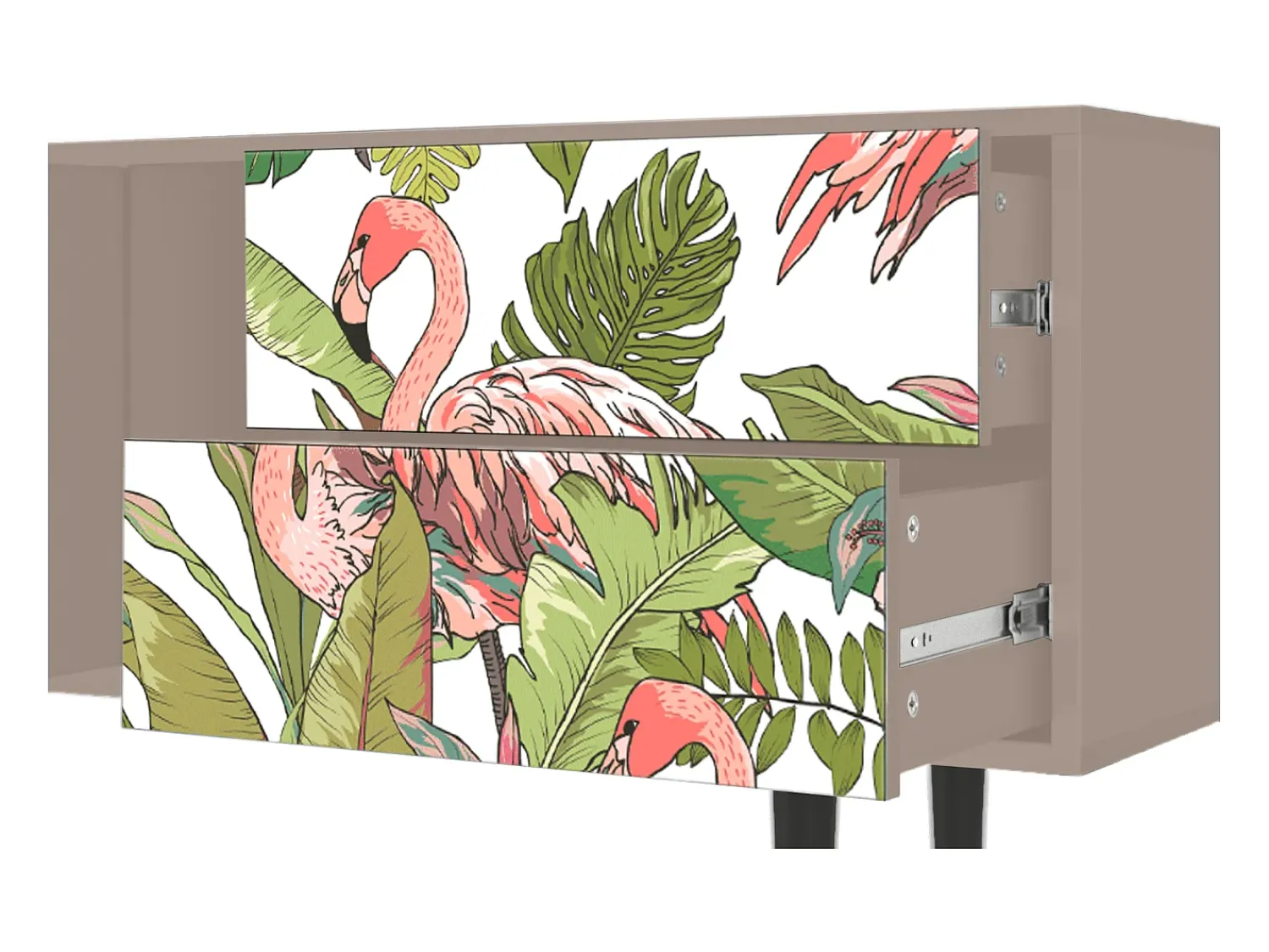 New Mueble de TV - 170х69х48 cm - T1 - Sweet Flamingo, Latte Bege