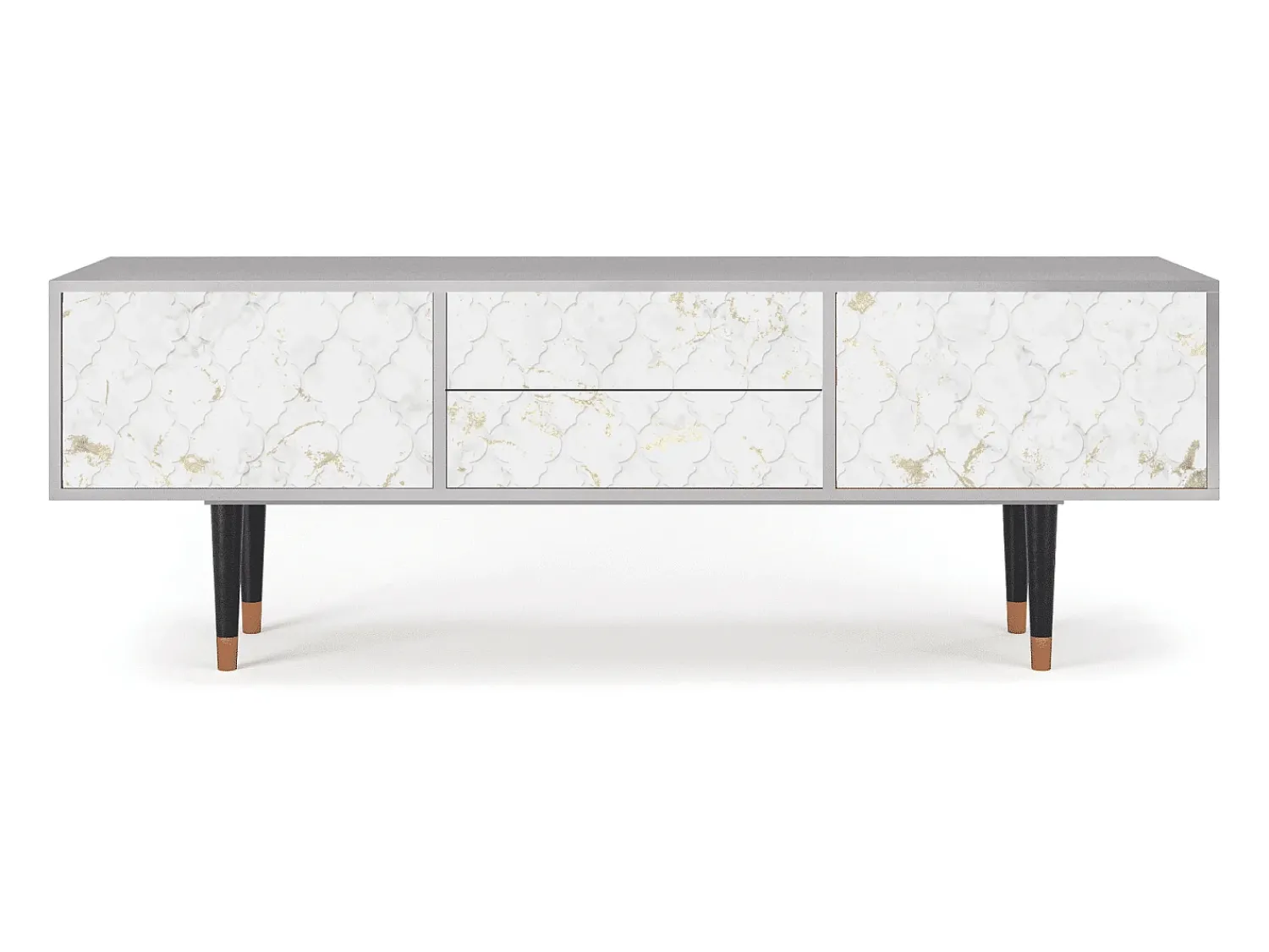 Mueble de TV - 170х59х48 cm - T4 - Sweet Cotton, Cinza^ Móvel De Tv