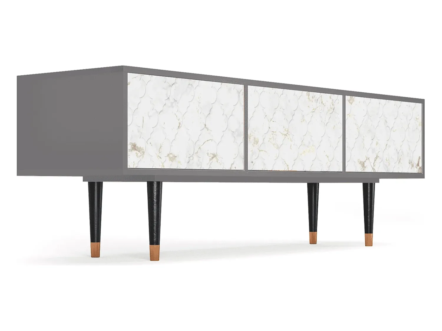 Mueble de TV - 170х59х48 cm - T4 - Sweet Cotton, Cinza^ Móvel De Tv