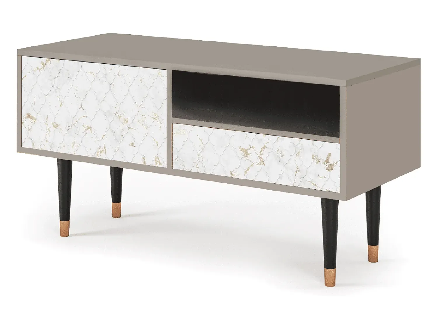 Móvel De Tv| Mueble de TV - 115х59х48 cm - T3 - Sweet Cotton, Areia Bege