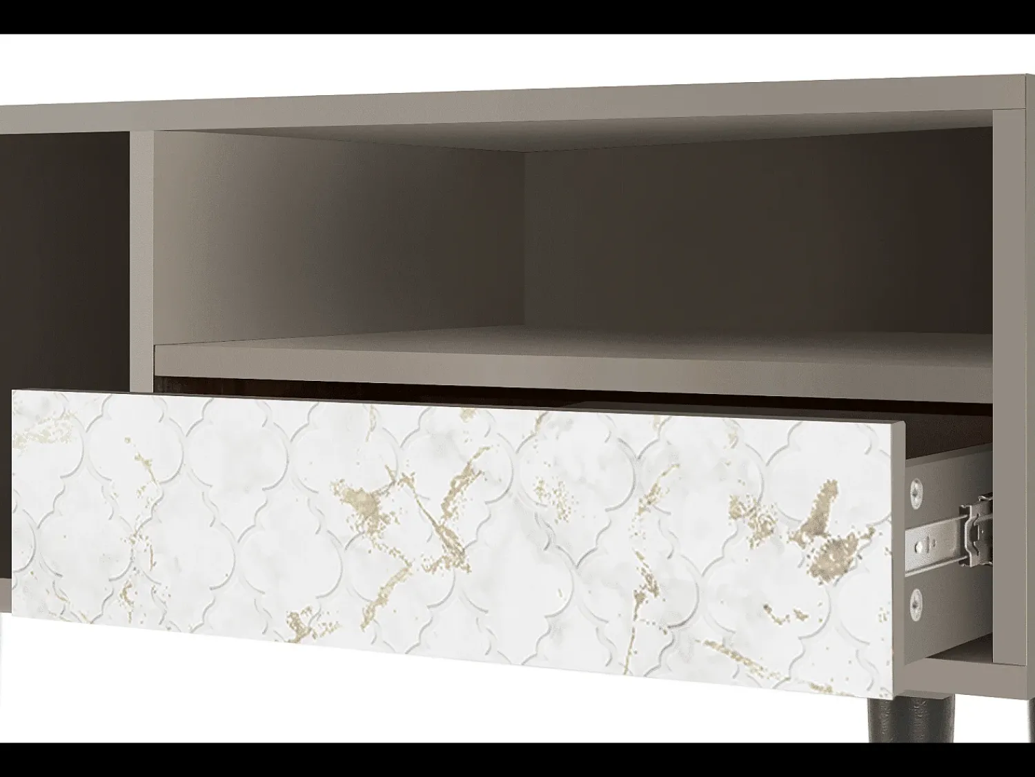Móvel De Tv| Mueble de TV - 115х59х48 cm - T3 - Sweet Cotton, Areia Bege