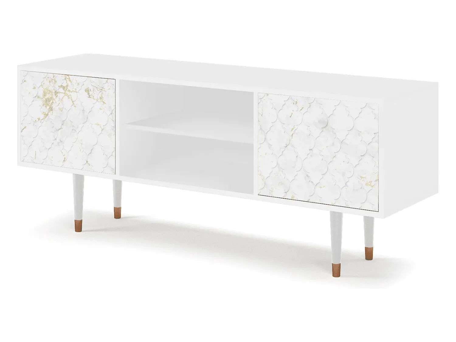 Outlet Mueble de TV - 170х69х48 cm - T2 - Sweet Cotton, Branco Bege