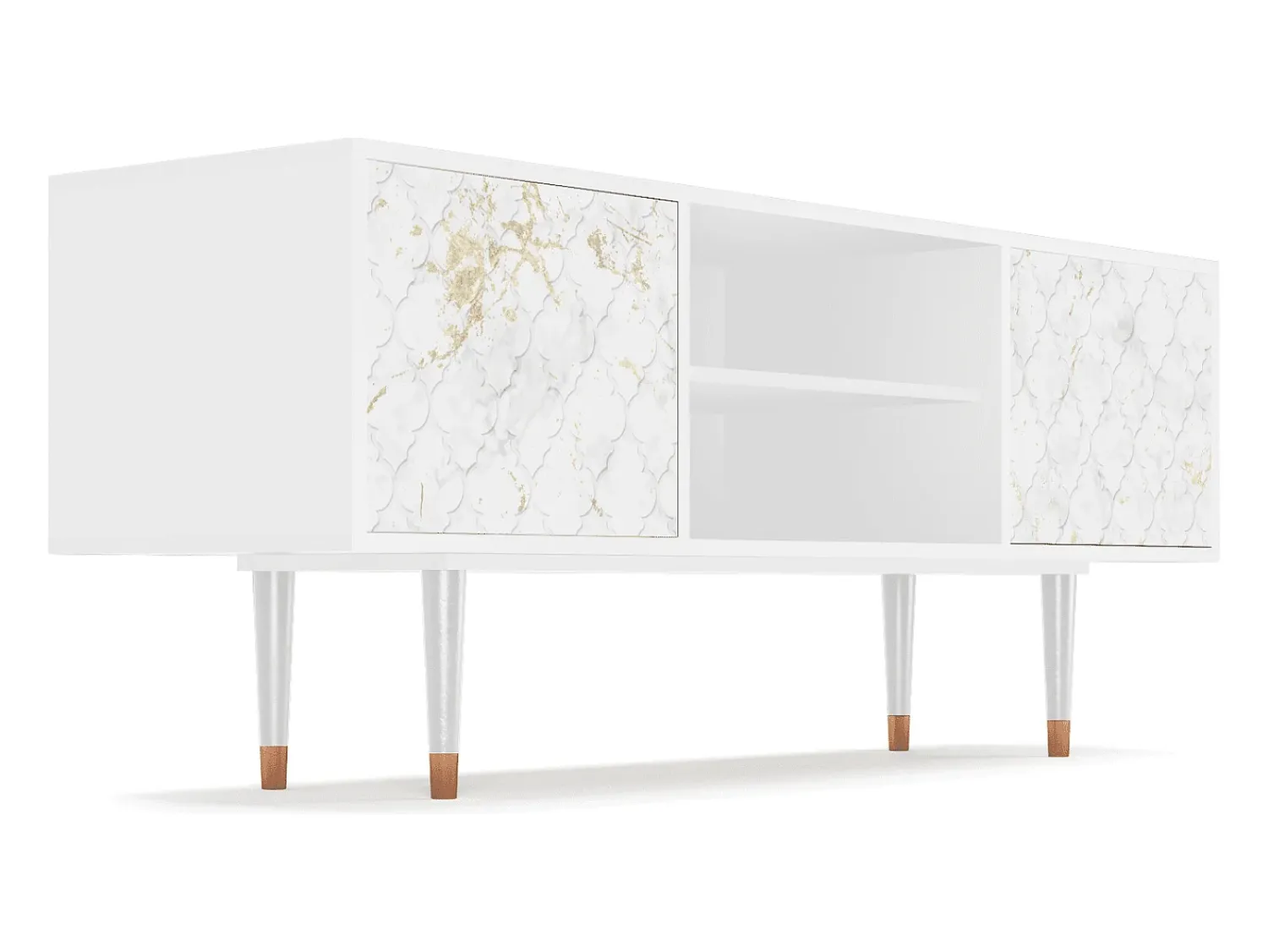 Outlet Mueble de TV - 170х69х48 cm - T2 - Sweet Cotton, Branco Bege