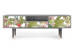 Móvel De Tv| Mueble de TV - 170х59х41 cm - T6 - Sweet Flamingo, Cinza Cinzento