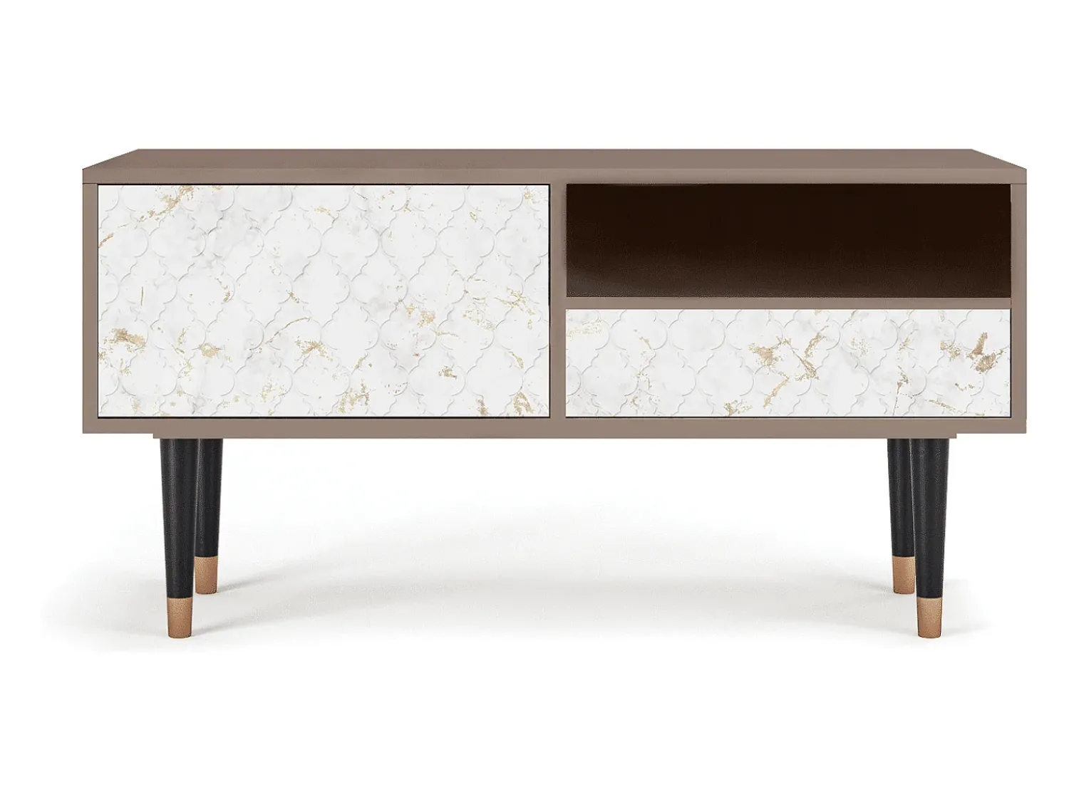 Móvel De Tv* Mueble de TV - 115х59х48 cm - T3 - Sweet Cotton, Latte Bege