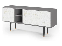 Hot Mueble de TV - 150х69х41 cm - T5 - Sweet Cotton, Cinza Cinzento