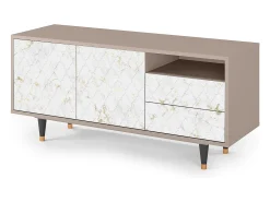 Móvel De Tv| Mueble de TV - 125х56х41 cm - T7 - Sweet Cotton, Latte Bege