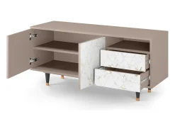 Móvel De Tv| Mueble de TV - 125х56х41 cm - T7 - Sweet Cotton, Latte Bege