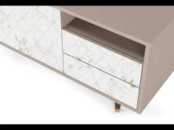 Móvel De Tv| Mueble de TV - 125х56х41 cm - T7 - Sweet Cotton, Latte Bege