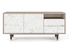 Móvel De Tv| Mueble de TV - 125х56х41 cm - T7 - Sweet Cotton, Latte Bege
