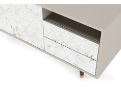 Móvel De Tv| Mueble de TV - 125х56х41 cm - T7 - Sweet Cotton, Areia Bege