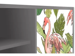Mueble de TV - 170х69х48 cm - T2 - Sweet Flamingo, Cinza^ Móvel De Tv