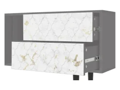 Best Mueble de TV - 170х69х48 cm - T1 - Sweet Cotton, Cinza Cinzento