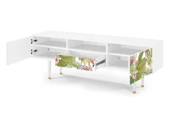 Mueble de TV - 170х59х41 cm - T6 - Sweet Flamingo, Branco^ Móvel De Tv