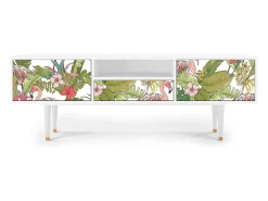 Mueble de TV - 170х59х41 cm - T6 - Sweet Flamingo, Branco^ Móvel De Tv
