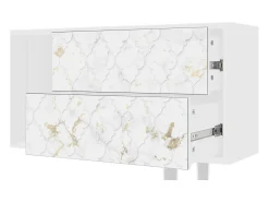 Móvel De Tv| Mueble de TV - 170х69х48 cm - T1 - Sweet Cotton, Branco Bege