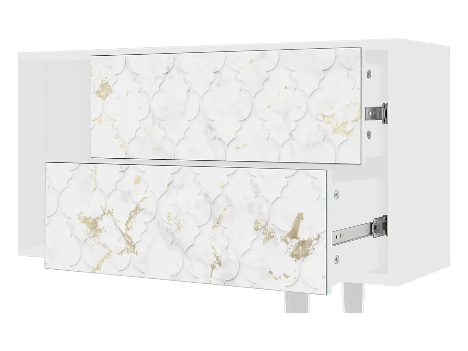 Móvel De Tv| Mueble de TV - 170х69х48 cm - T1 - Sweet Cotton, Branco Bege