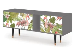 Mueble de TV - 170х69х48 cm - T1 - Sweet Flamingo, Cinza^ Móvel De Tv