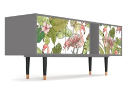 Mueble de TV - 170х69х48 cm - T1 - Sweet Flamingo, Cinza^ Móvel De Tv