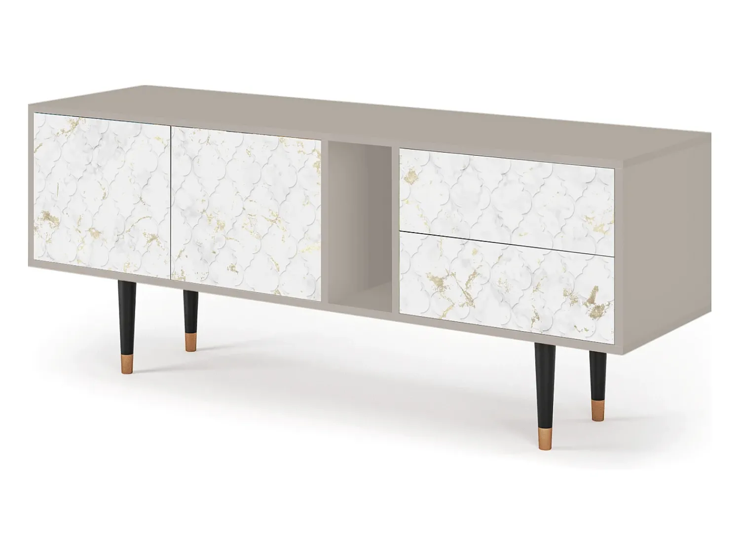 Móvel De Tv| Mueble de TV - 170х69х48 cm - T1 - Sweet Cotton, Areia Bege