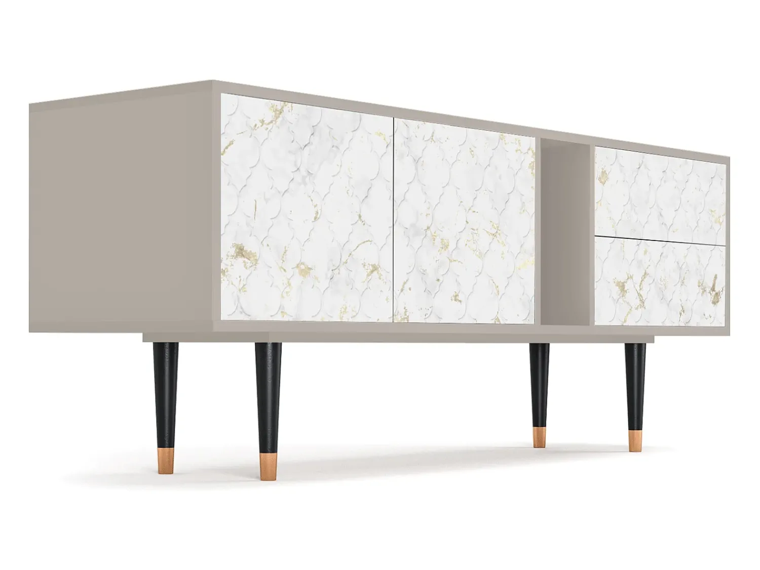 Móvel De Tv| Mueble de TV - 170х69х48 cm - T1 - Sweet Cotton, Areia Bege