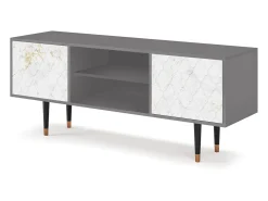 Móvel De Tv* Mueble de TV - 170х69х48 cm - T2 - Sweet Cotton, Cinza Cinzento
