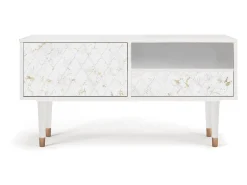 Móvel De Tv| Mueble de TV - 115х59х48 cm - T3 - Sweet Cotton, Branco Bege