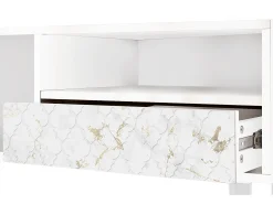 Móvel De Tv| Mueble de TV - 115х59х48 cm - T3 - Sweet Cotton, Branco Bege