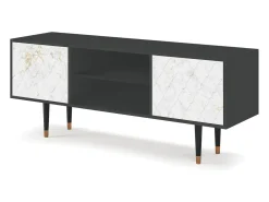 Mueble de TV - 170х69х48 cm - T2 - Sweet Cotton, Antracite^ Móvel De Tv
