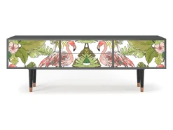 Móvel De Tv* Mueble de TV - 170х59х48 cm - T4 - Sweet Flamingo, Antracite Cinza antracite