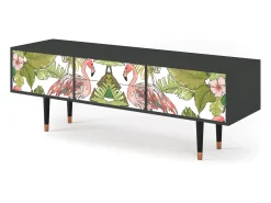 Móvel De Tv* Mueble de TV - 170х59х48 cm - T4 - Sweet Flamingo, Antracite Cinza antracite