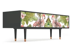 Móvel De Tv* Mueble de TV - 170х59х48 cm - T4 - Sweet Flamingo, Antracite Cinza antracite