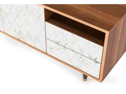 Mueble de TV - 125х56х41 cm - T7 - Sweet Cotton, Nogueira^ Móvel De Tv