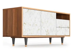 Mueble de TV - 125х56х41 cm - T7 - Sweet Cotton, Nogueira^ Móvel De Tv